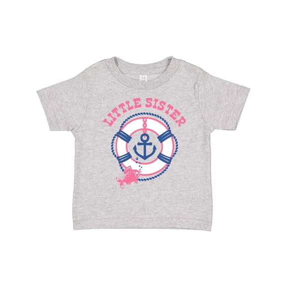 Inktastic Nautical Little Sister Girls Toddler T-Shirt