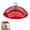 Red, variant on 1PCS Bird Feeder Cover, Bird Feeder Cover, Clear Round Protective Dome Rain Weather Guard with Hooks for Hanging for Hanging Bird Feeders Outdoor Garden 10 Inch(Red)