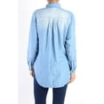 thumbnail image 3 of American Bazi Women's Short Denim Shirt Dress RSD337 - BLU - MED, 3 of 4