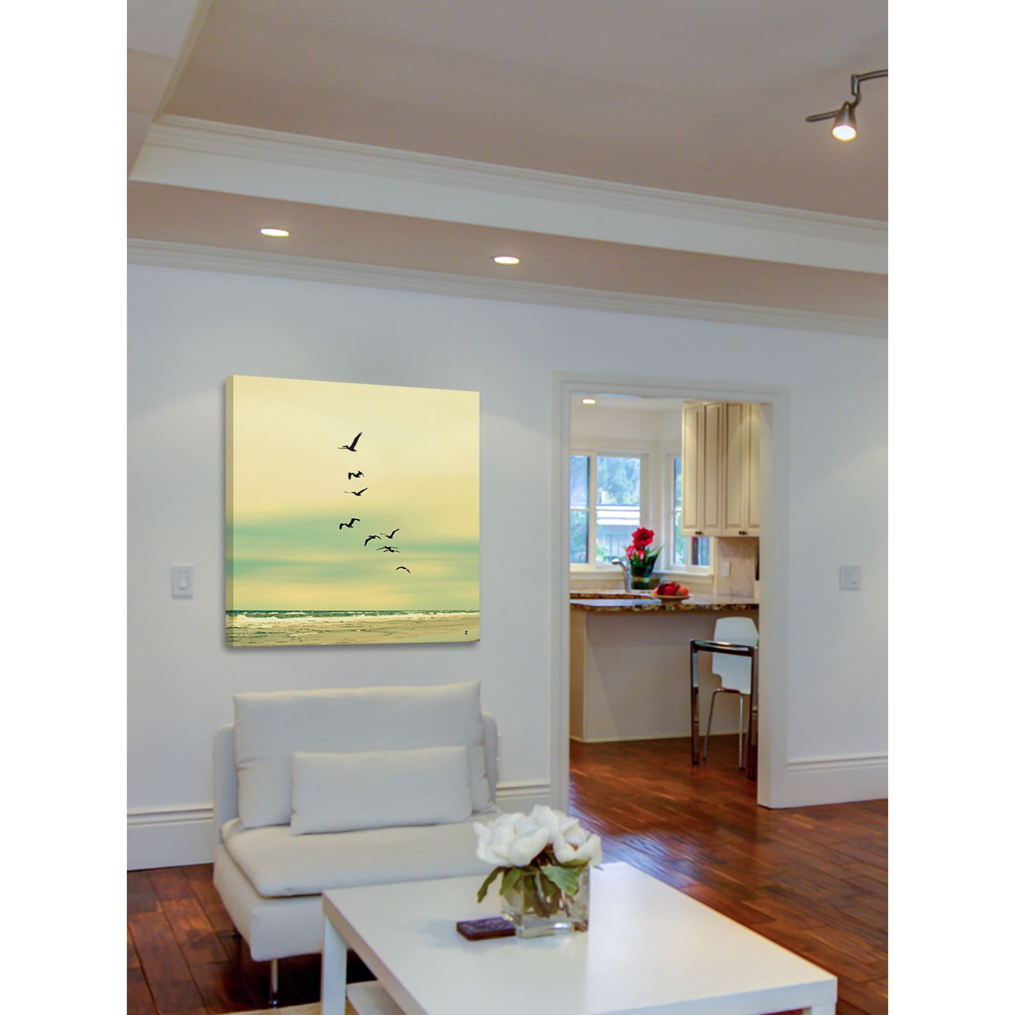 "Across the Endless Sea" Painting Print on Wrapped Canvas