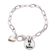 thumbnail image 1 of Let It Snow cita handwrite Pulsera de cadena de corazón joyería encanto moda, 1 of 3