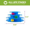 thumbnail image 3 of Pet Zone Busy Ball Three Tier Tower Track Interactive Toy Cat and Kitten Toy, 3 of 5