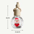 thumbnail image 6 of NIBOLOG Christmas Car Perfume Bottle - 10ML Wood Lid, Cute Santa Snowman Tree Elk, Clear Glass Aromatherapy Bottle, 6 of 8