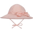 thumbnail image 2 of Baby Sun Hat Baby Girl Hats with Bows UPF 50+ Toddler Bucket Hat Infant with Wide Brim Baby Beach Hat, 2 of 8