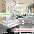 thumbnail image 5 of Sofucor 52" Flush Mount Cool Ceiling Fans with Dimmable Light and Remote Control, 3 Light Brown Blades, 5 of 7