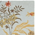 thumbnail image 2 of SAFAVIEH Blossom Kelly Floral Flower Wool Area Rug, Blue/Multi, 2' x 3', 2 of 3