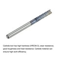 thumbnail image 4 of Uxcell 1/8" Shank 3.175mm x 12mm Diamond Film Coated Carbide Left Hand End Mill Bits 5 Pack, 4 of 6