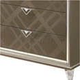 thumbnail image 2 of JERFIT 5-Drawer Dresser Chest with Champagne Finish, Modern Bedroom Storage Cabinet with Embossed Drawers and Acrylic Tapered Legs, 2 of 2
