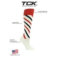 thumbnail image 2 of TCK Krazisox Candy Stripe Knee High Socks - Scarlet Black White, 2 of 2