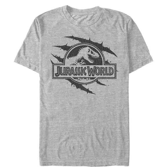 Men's Jurassic World: Fallen Kingdom Logo Scales Slash  Graphic Tee Athletic Heather 5X Large