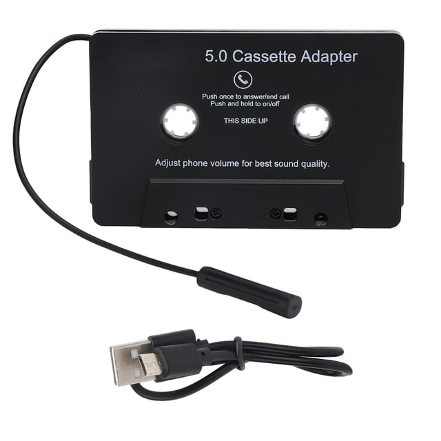 Adaptador de casete Bluetooth Convertidor de cinta Bluetooth Reproductor de MP3 Convertidor de audio para coche