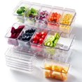 thumbnail image 1 of Bandeja para condimentos refrigerados, paquete de 2 unidades Luckore con 5 recipientes, 1 of 8