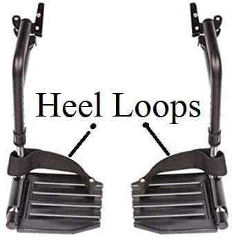 Healthline Drive Wheelchair Foot Rest Replacement, Wheel Chair Swing Away Legrests with Plastic Footplates, Drive Wheelchair Foot Rest Universal Replacement Parts for Healthline
