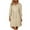 Beige, variant on qucoqpe Womens Summer V Neck 3/4 Sleeve Dress Fashion Casual Loose Tie Sun Dress Ruffle Pleated Mini Dress with Pockets