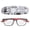 Matte Black / Red, variant on Blue Light Blocking Reading Glasses Anti Slip Multi Focus Presbyopic Glasses Black Frame Grey Leg 2.00 Strength, 1 Pair