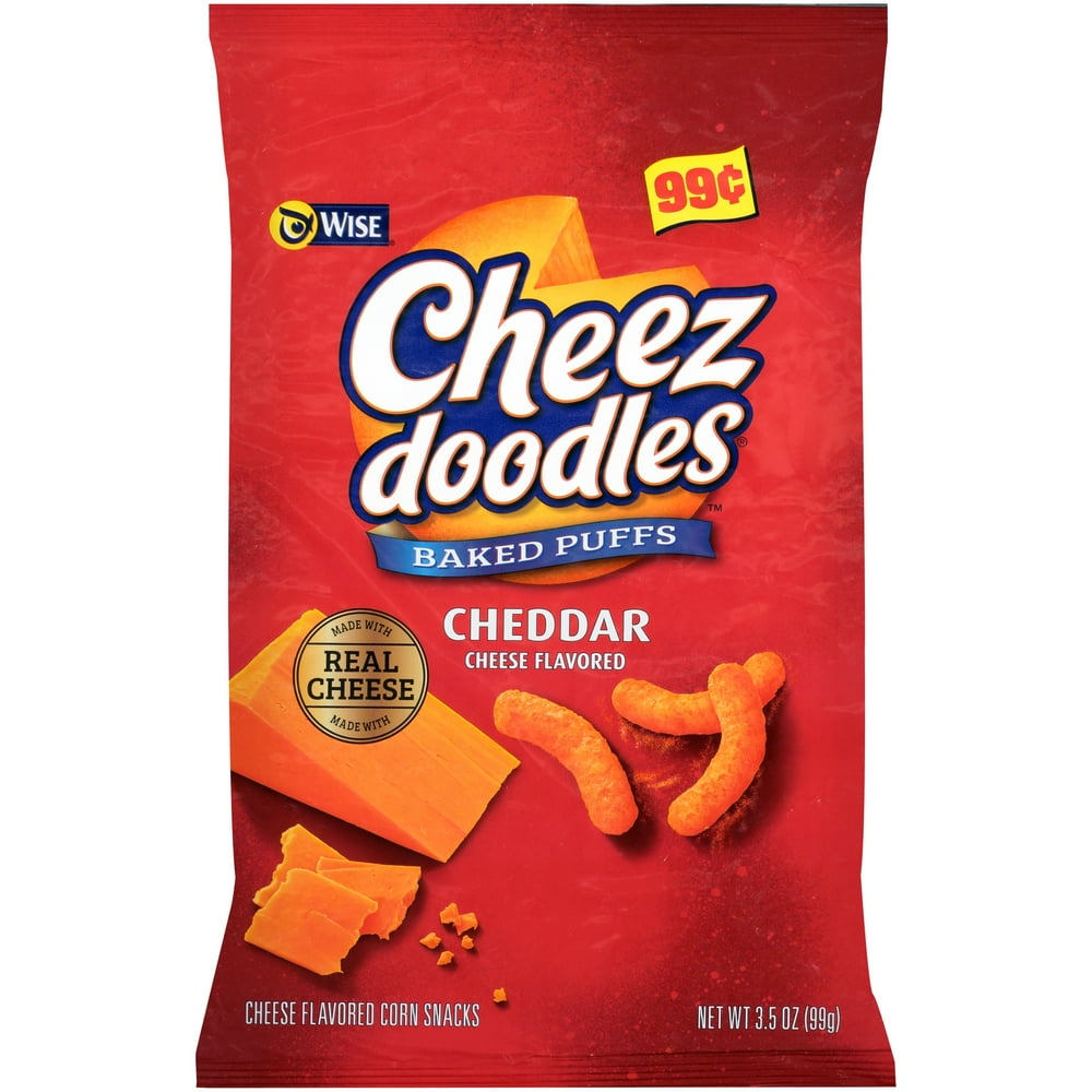 WISE Cheez Doodles Puffed Cheese Puffs 3.5 OZ BAG