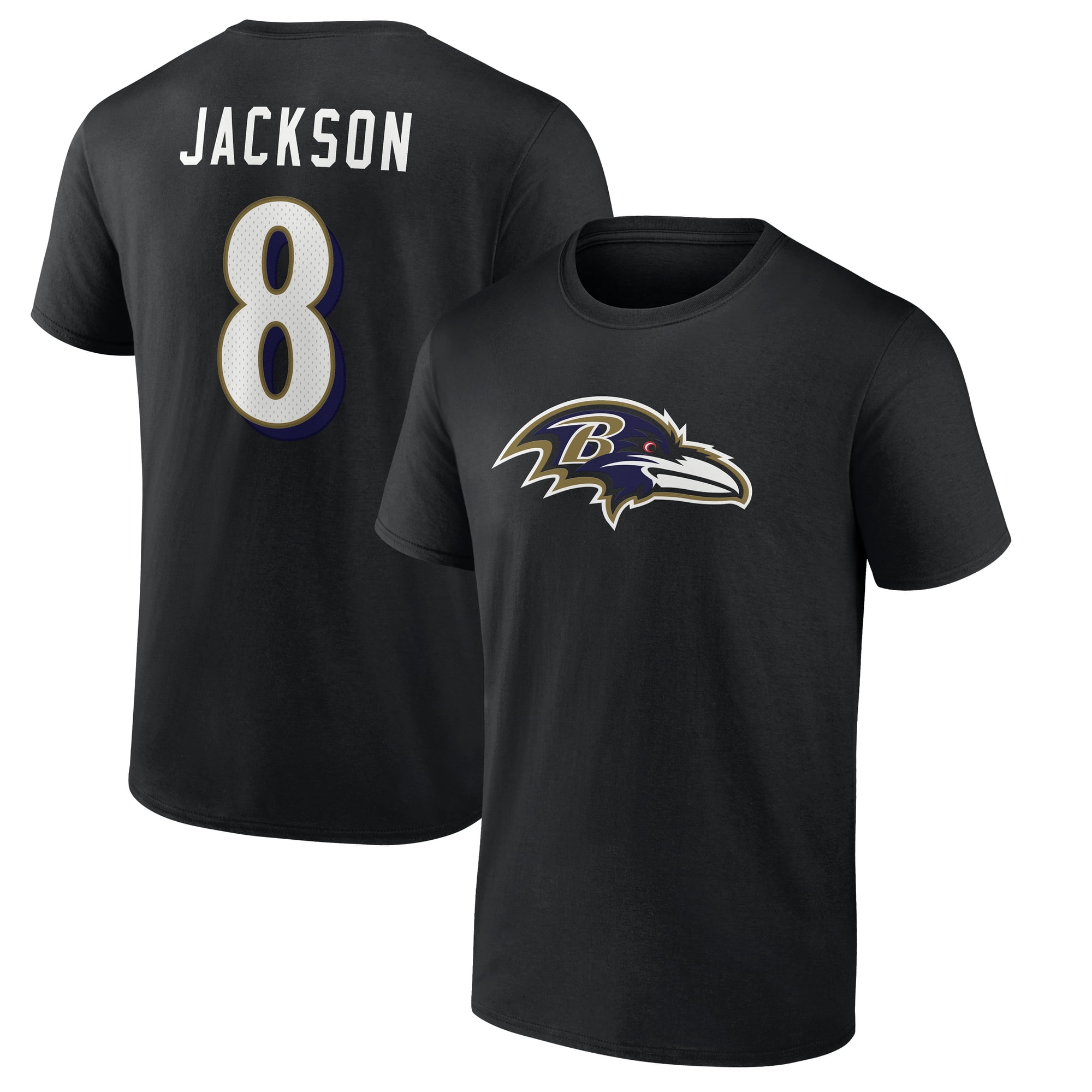 NFL Lamar Jackson Baltimore Ravens Mens Name & Number Short Sleeve