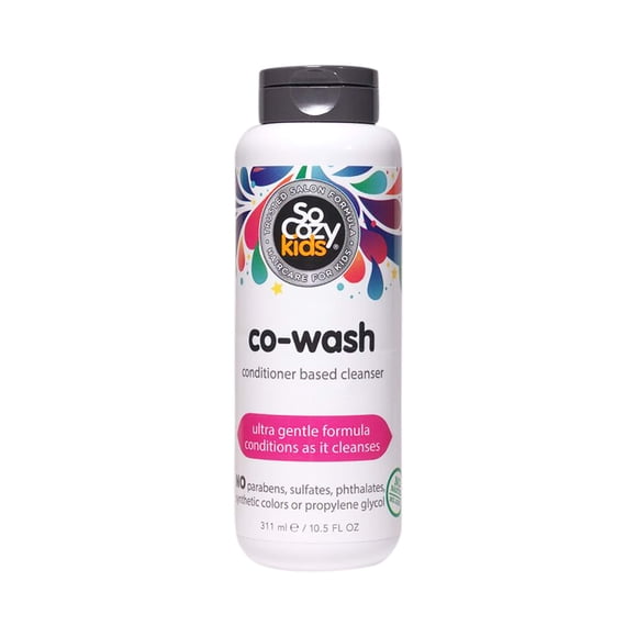 Acondicionador limpiador Co-Wash So Cozy para cabello de niños | Fórmula ultra suave | 10,5 onzas líquidas | Sin parabenos, sulfatos, colorantes ni colorantes sintéticos.