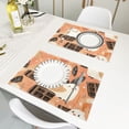 thumbnail image 6 of Birds with Chocolate Bars Reversible Placemat Non Slip Coffee Mat 18x12 Inch for Dining, Kitchen, Coffee, 6 of 9