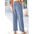thumbnail image 3 of PRETTYGARDEN Women's Wide Leg Suit Pants Loose Fit High Elastic Waisted Business Casual Long Trousers Pant, 3 of 6