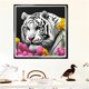 thumbnail image 1 of Cuadros Decorativos 5D bricolaje taladro redondo completo diamante pintura Tigre Kit arte decoración del hogar (A6548) Wdftyju embutido en tela, 1 of 1