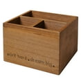 thumbnail image 4 of American Art Decor Addie Joy Work Hard, Dream Big 3-Opening Wood Desk Organizer - Brown, 4 of 6