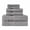 Grey, variant on 100% Turkish Long Staple Cotton 6-Piece Towel Set, 2 Face, 2 Hand, and 2 Bath Dusty Aqua