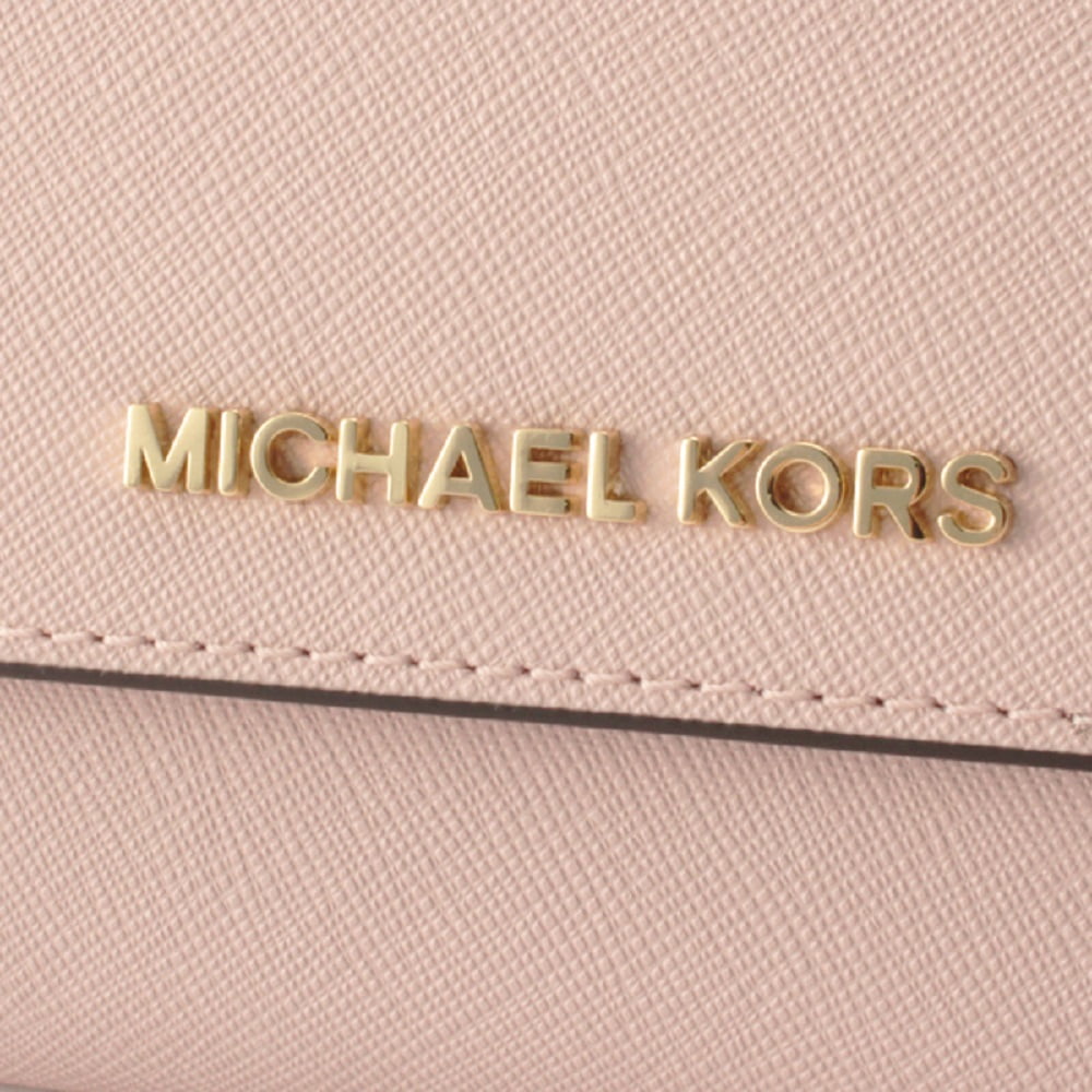 Michael Kors Large Trifold Wallet, Jet Set Travel, Leather, Pastel