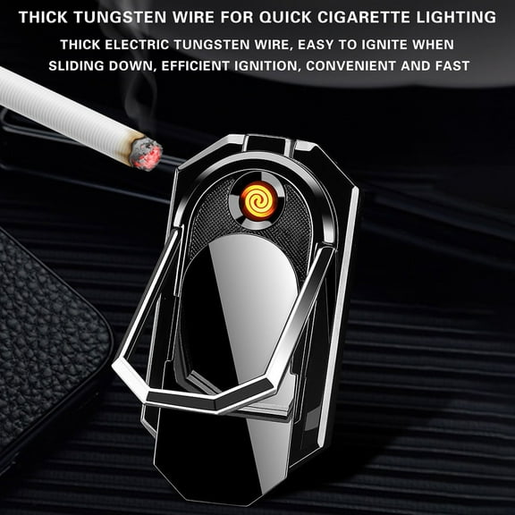 Clearance Vekome Mobile Phone Cigarettes Lighter USB Ring Buckle Charging Lighter Lighter