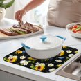 thumbnail image 2 of Sunflower Kitchen Dish Drying Pad with Absorbent Microfiber Surface, Foldable Rack Mat for Sink or Counter, 16x18 Inch, 2 of 4