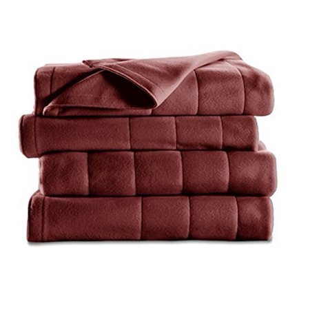 Sunbeam Heated Fleece Electric Blanket, Twin Size, 10 Hour Shut Off with a  6 Foot Cord, Gray Grey - Walmart.com