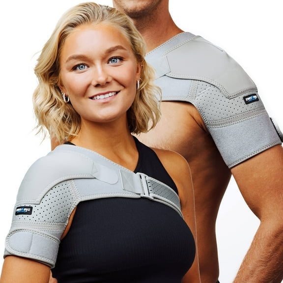 ZENKEYZ, Shoulder Brace for Men & Women, Gray, 1 pc, S/M