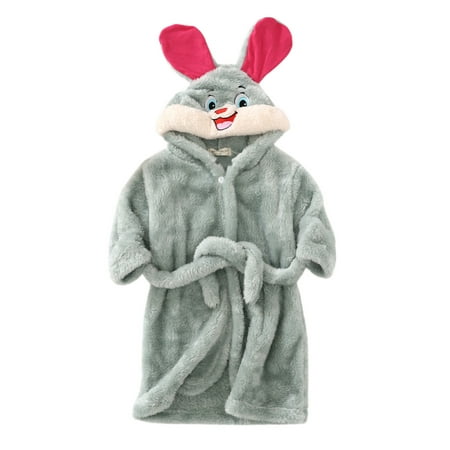

LBECLEY Pajamas 5T Toddler Kids Baby Boys Girl Night-Robe Suit Cartoon Bathrobes Hooded Warm Flannel Night-Robe Sleepwear Cute Pajamas Toddlers Robes Green 120