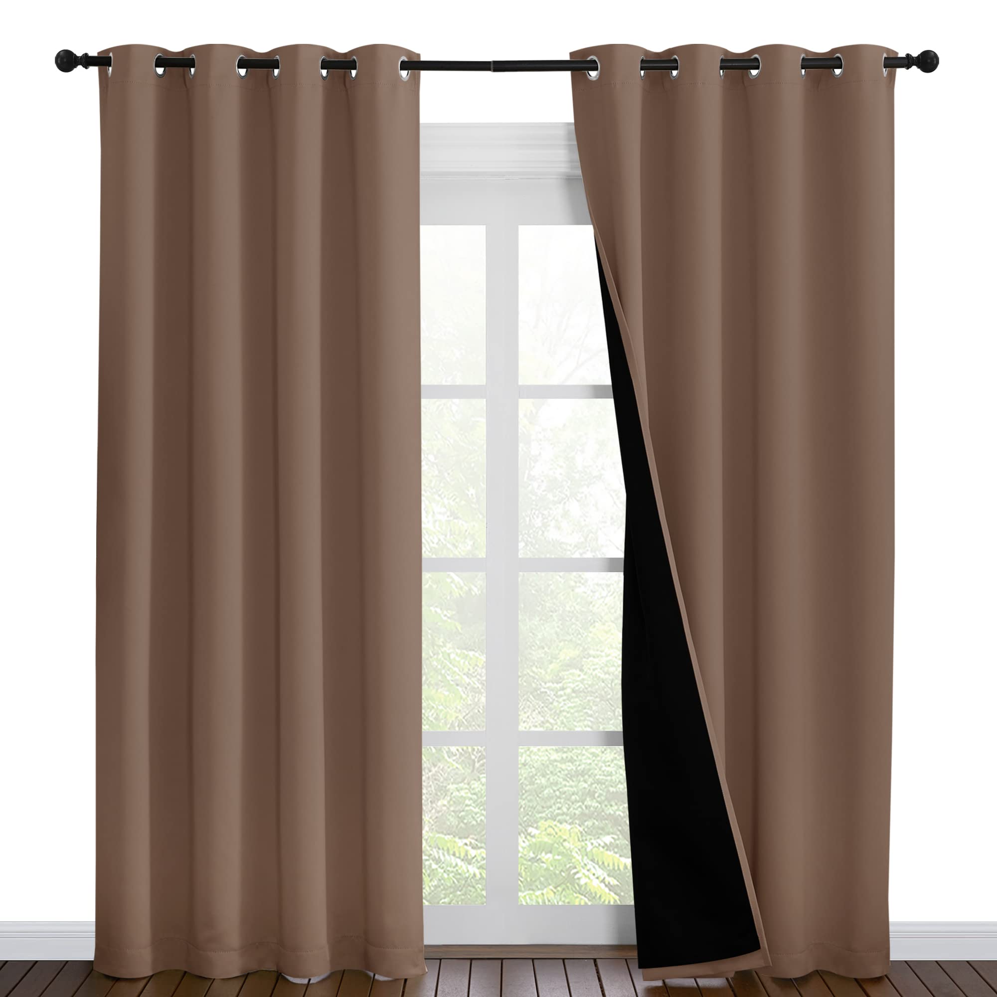 100 Blackout Curtains Thermal, Noise Reduction and Privacy Curtains