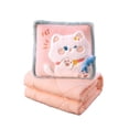 thumbnail image 2 of CaiYueKe 2 in 1 Pillow and Blanket Convertible Plush Cozy Cushion for Adults Travel Home Office Car Sofa Bed Pet Lovers Gift Soft Flannel Throw Warm Comforter, 2 of 7