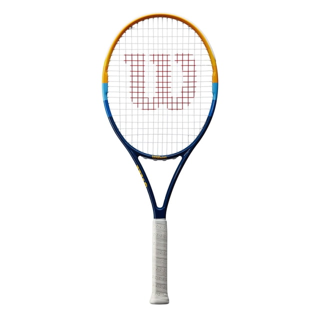 Raqueta de tenis Wilson Profile para adultos, recreativa, azul/naranja