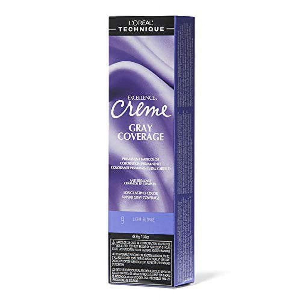[ 6 PACK ] L'OREAL - EXCELLENCE CREAM PERMANENT HAIR COLOR [ LIGHT BLONDE #9 ] 1.74 Oz. * BEAUTY TALK LA *