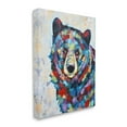 thumbnail image 3 of Geometric Hued Abstract Bear Animals & Insects Painting Gallery Wrapped Canvas Print Wall Art, 3 of 7