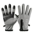 thumbnail image 3 of Gants d'Hiver à Écran Tactile Zippés, Gants de Sport Chauds pour l'Extérieur, 3 of 4