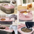 thumbnail image 4 of Fuente Automática de Agua Suertree para Mascotas Rosa de Acero Inoxidable 3 Litros con 2 Filtros, 4 of 6