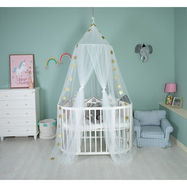 Rooom Decoration Mosquito Crew Neck Tent Kids Princess Bed Curtain Crib Netting Tent Photography Props heqiyong toy