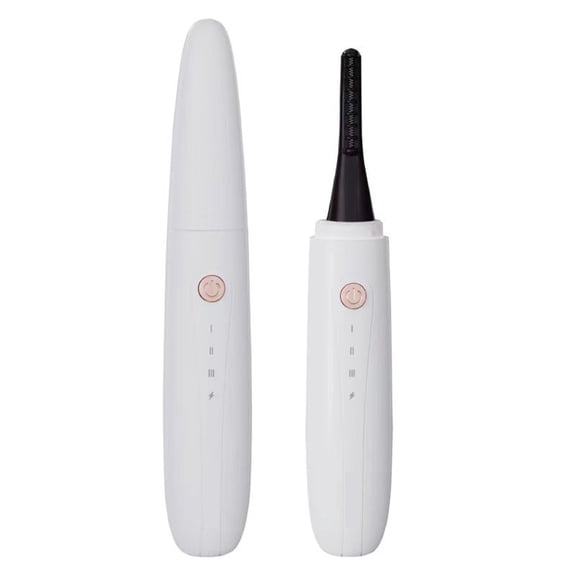 Ion Perm Rechargeable Electric Eyelash Curler, 3-Level Adjustable Temperature, White