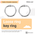 thumbnail image 4 of 100Pcs 19Mm Loose Leaf Binder Rings Key Rings Book Rings Binder Rings for Scrapbook/Album/Craft, 4 of 8