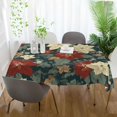 thumbnail image 3 of Yayeee Tablecloths 54" x 54" Rectangle Wrinkle Resistant Party Table Cover, Christmas Blooms, 3 of 8