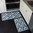thumbnail image 1 of Sussex Home Non Skid Washable Kitchen Runner Rugs Set of 2 - Ultra-Thin Lattice Area Rugs for Laundry Room, Entryway, Bathroom - Multipurpose Set of 44 x 24 and 31.5 x 20 Inches Floor Mats, 1 of 8