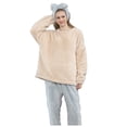 thumbnail image 1 of Ketyyh-chn99 Ensemble de Pyjama pour Femmes Dames Automne Hiver Ensemble de Pyjama Épais Pyjama Chaud Bleu,2TG, 1 of 5