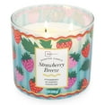 thumbnail image 5 of Mainstays 3-Wick Strawberry Breeze Fragrance Candle with a Decorative wrap, 13-Ounce, 5 of 6