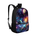 thumbnail image 2 of Uorisanigo 17 inch Kids Backpacks for Boys Girls 6-12, Universe Planet Travel & Sports Multifunctional Back to School Bag with Adjustable Padded Straps, 2 of 6