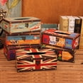 thumbnail image 2 of Caja de pañuelos de estilo británico, suministros para el hogar, caja de pañuelos creativa para restaurante, caja de pañuelos cilíndrica para automóvil, caja de servilletas de papel, 2 of 5