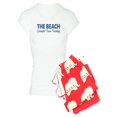 thumbnail image 1 of CafePress - Beach Cheaper Than Therapy Pajamas - Women's Light Pajamas, 1 of 1